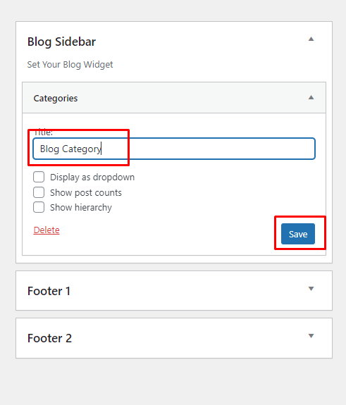 Widget Title