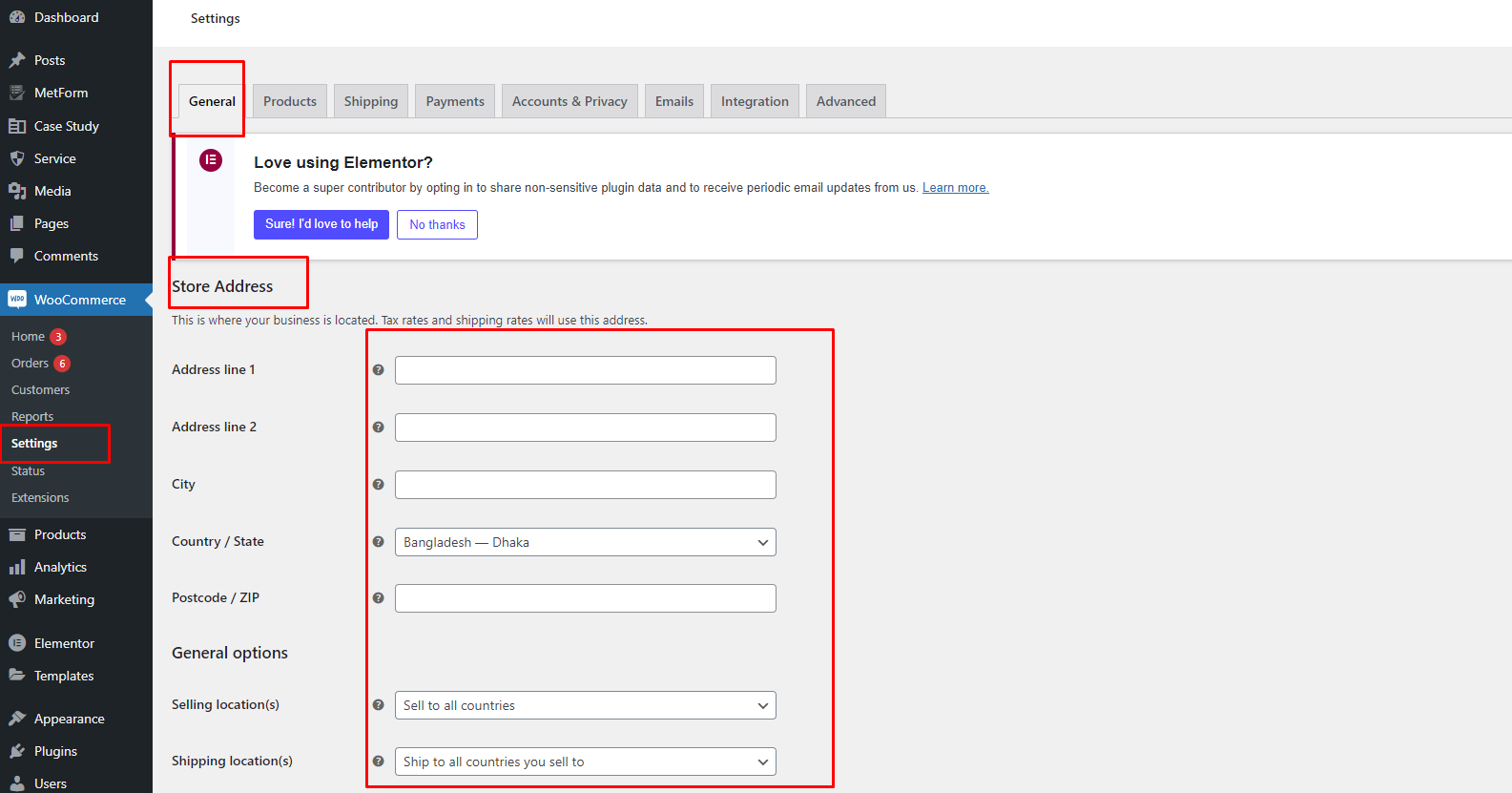 WooCommerce Setup 1