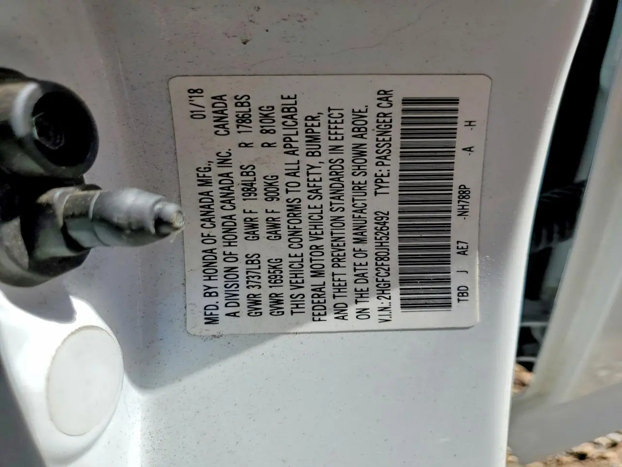 2018 HONDA CIVIC EX - Image 13