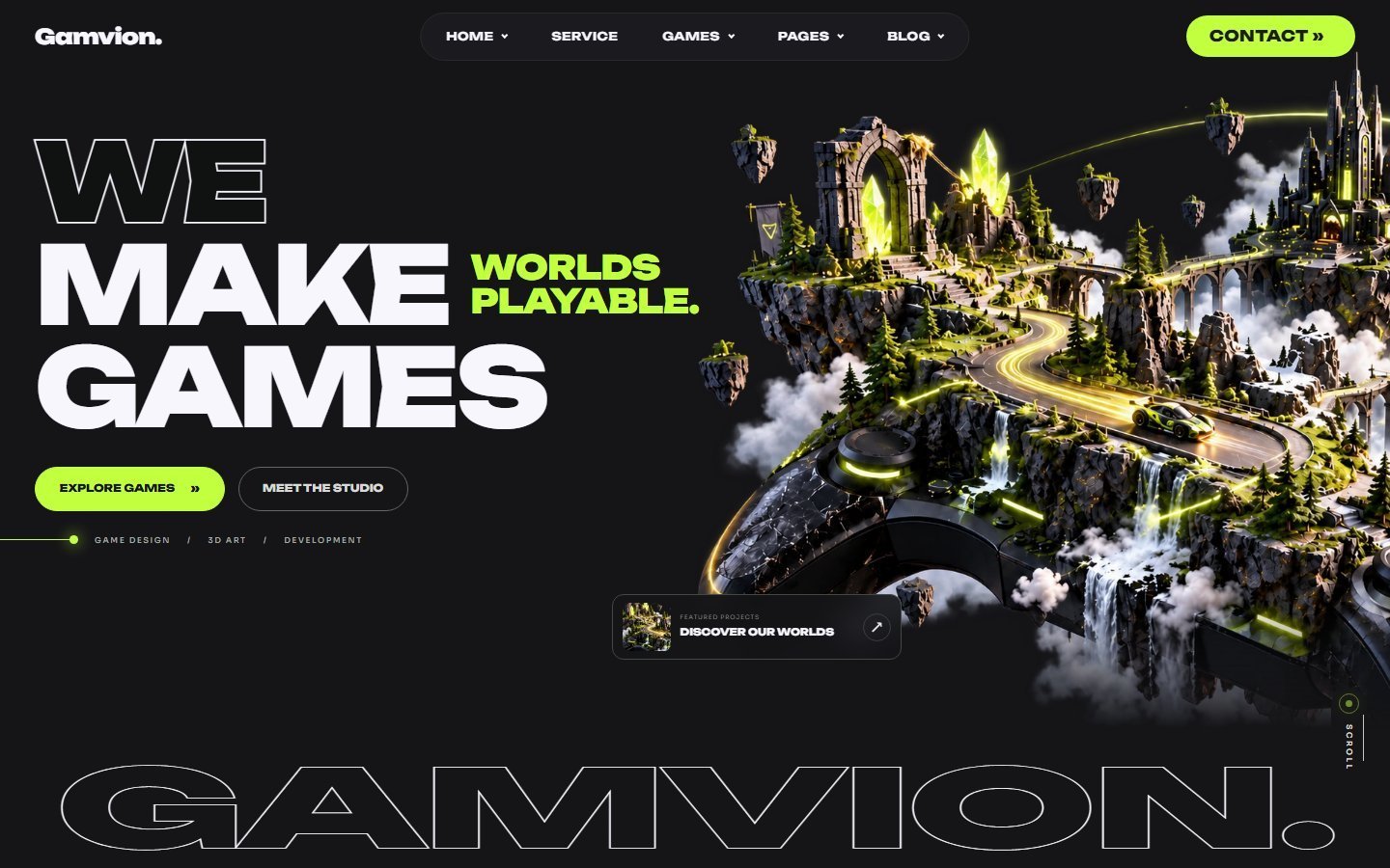 Gamvion home page